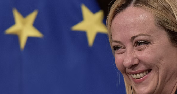 Talianska Giorgia Meloni vyzvala na Európu s „menej centralizmom, viac subsidiarity, menej byrokracie a viac politiky.“ (Foto: Simona Granati – Corbis/Corbis cez Getty Images)